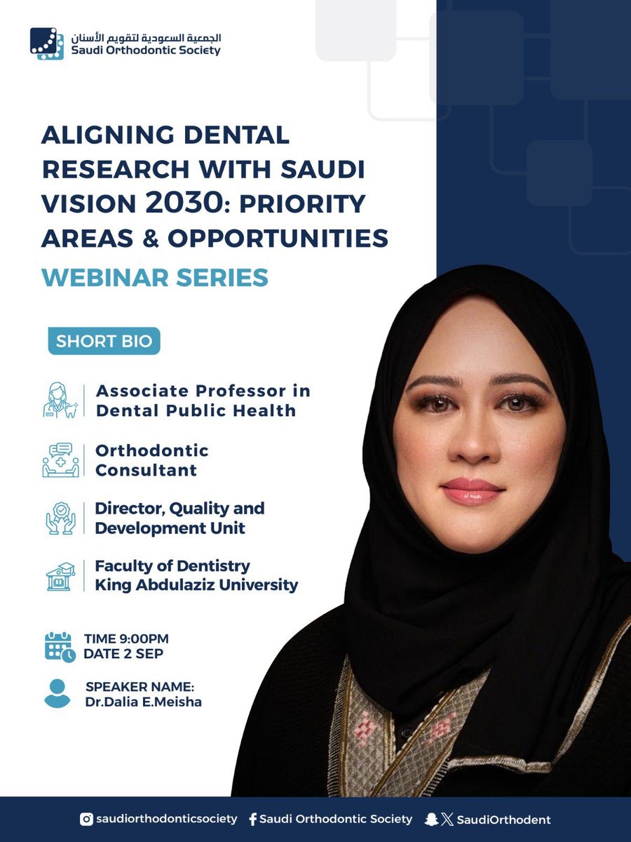 Aligning Dental Research with Saudi Vision 2030: Priority Areas & Opportunities