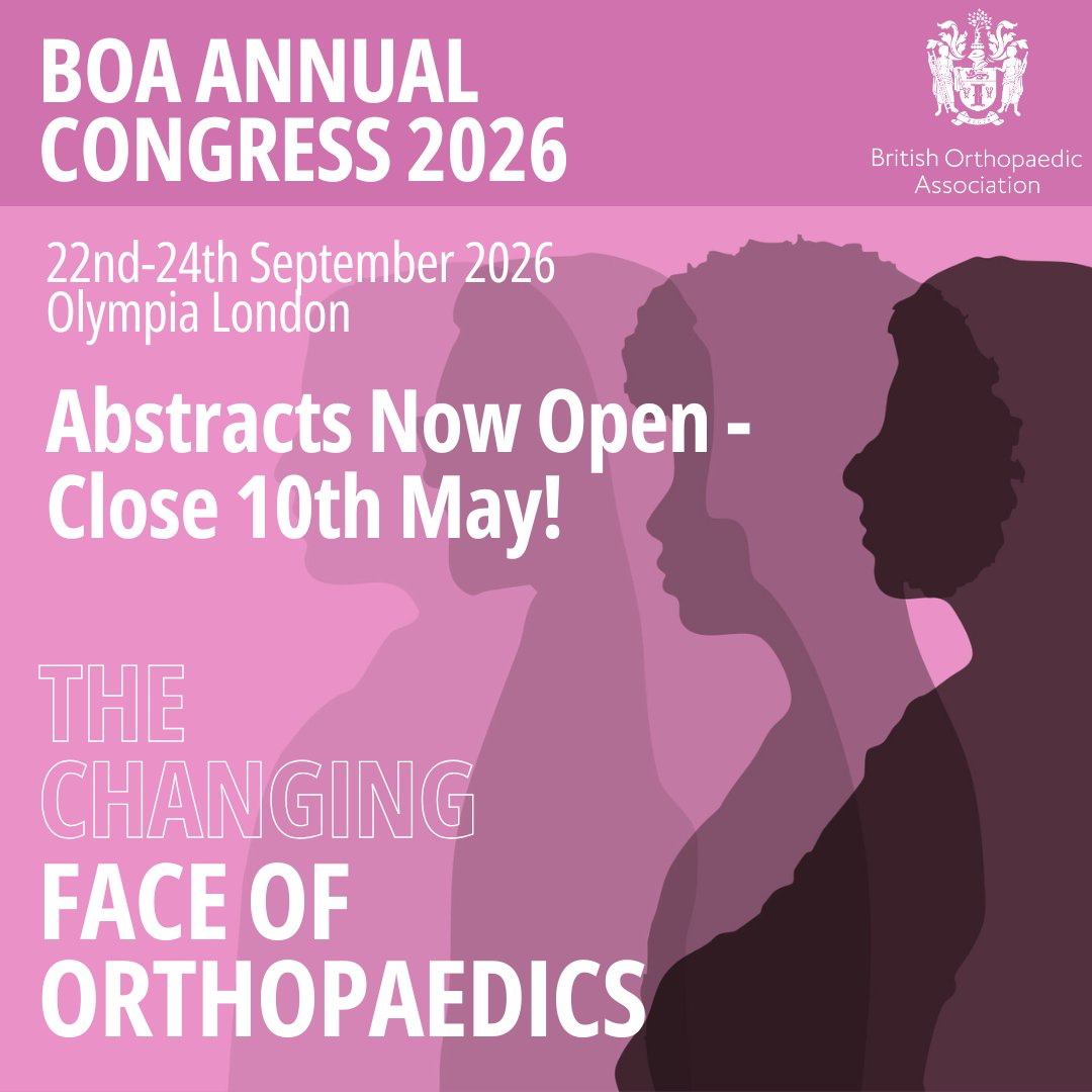 BOA Annual Congress 2026 — The Changing Face of Orthopaedics