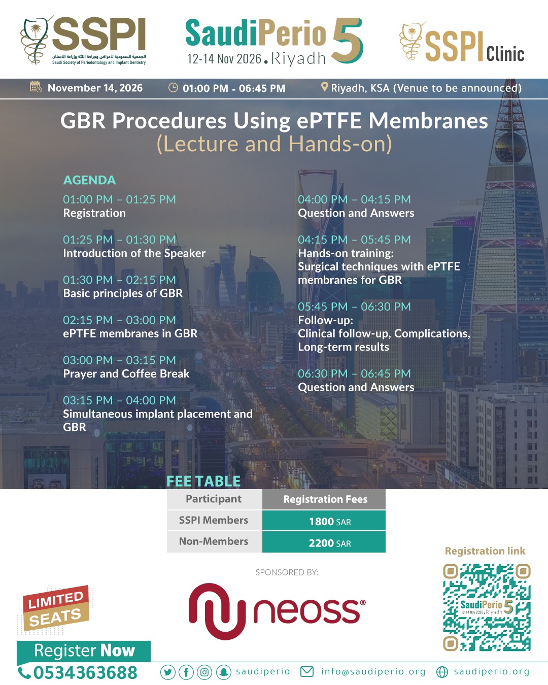 GBR Procedures Using ePTFE Membranes (Lecture and Hands-on)