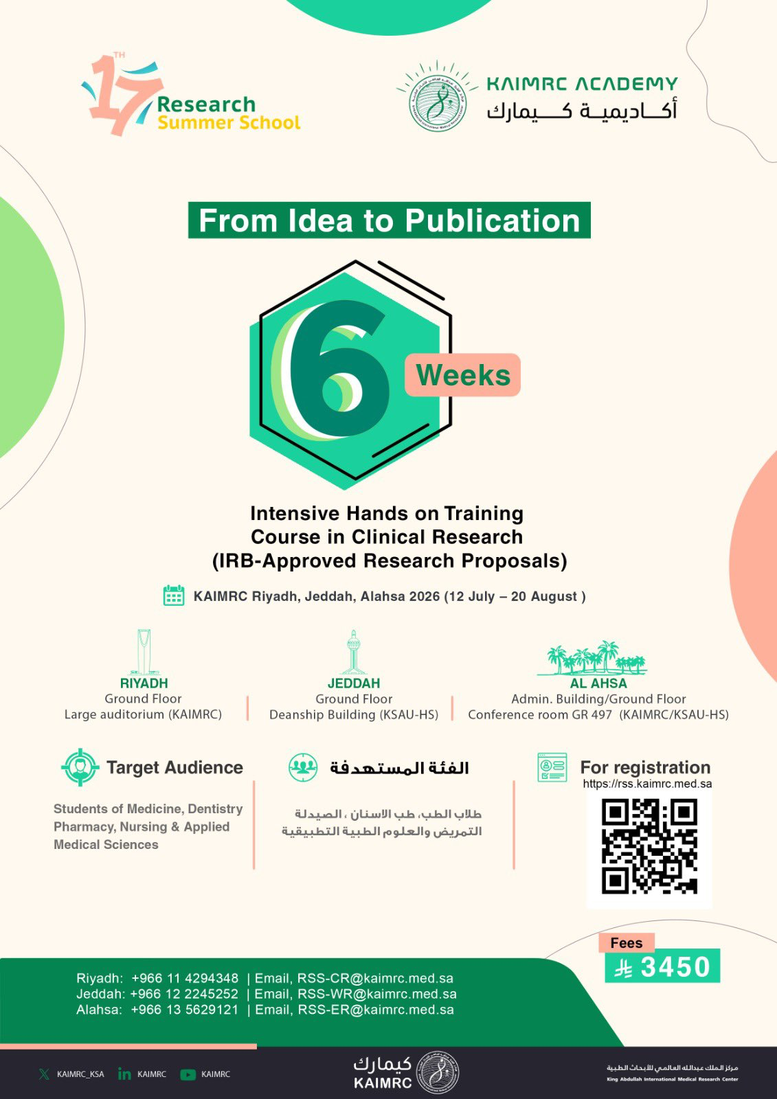 17th Research Summer School — From Idea to Publication