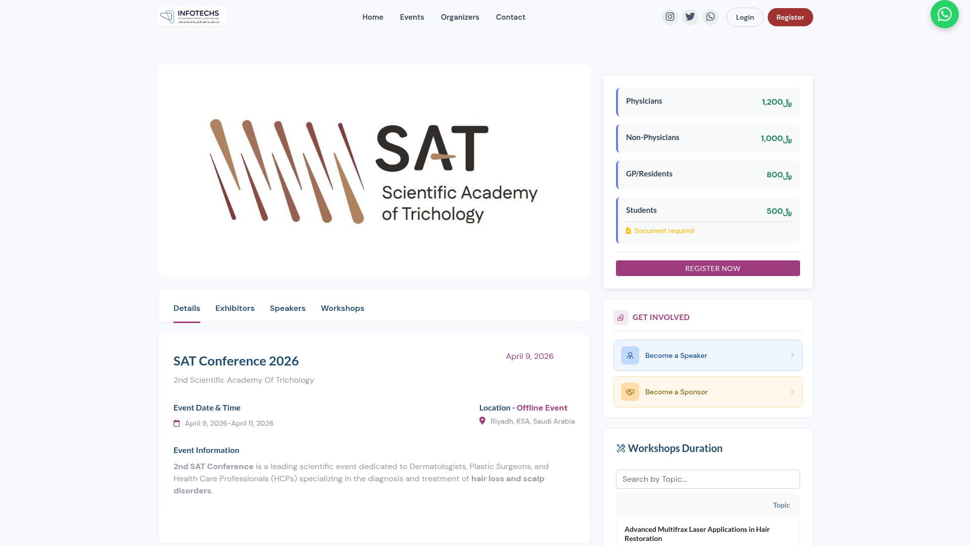 2nd Scientific Academy of Trichology Conference & Exhibition (SAT 2026)