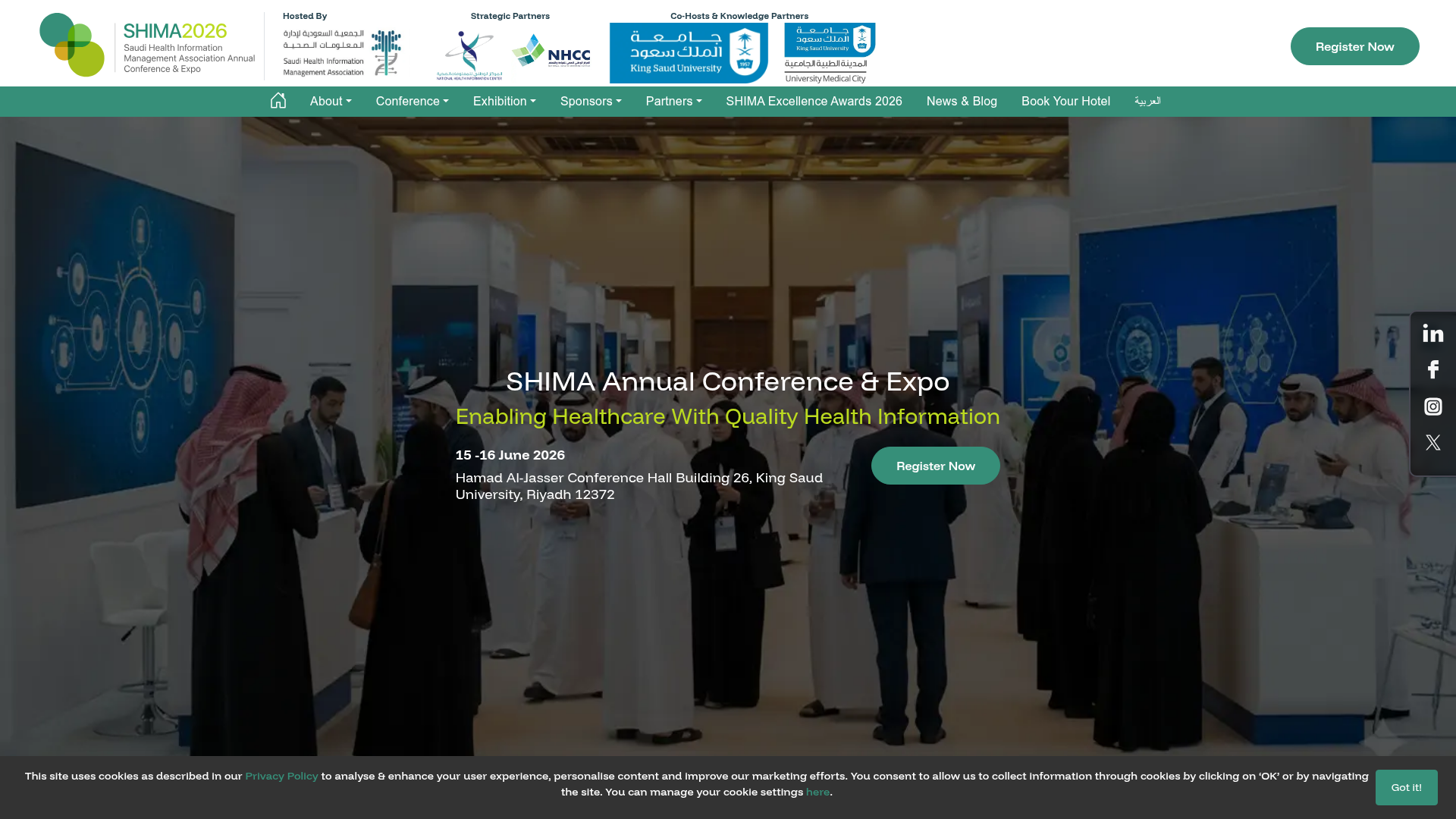 SHIMA 2026 - Saudi Health Information Management Annual Conference & Expo