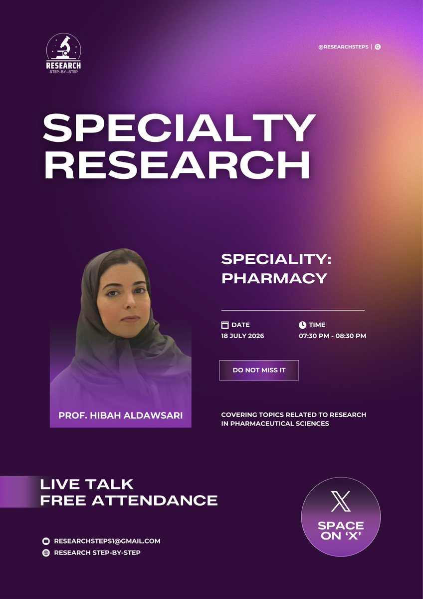 Specialty Research — Live X Space with Prof. Hibah Aldawsari
