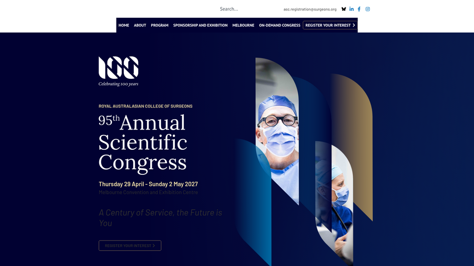 RACS 95th Annual Scientific Congress (ASC 2027)