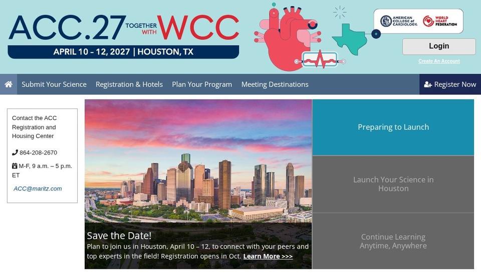 ACC.27 Together With WCC – American College of Cardiology 76th Annual Scientific Session & Expo