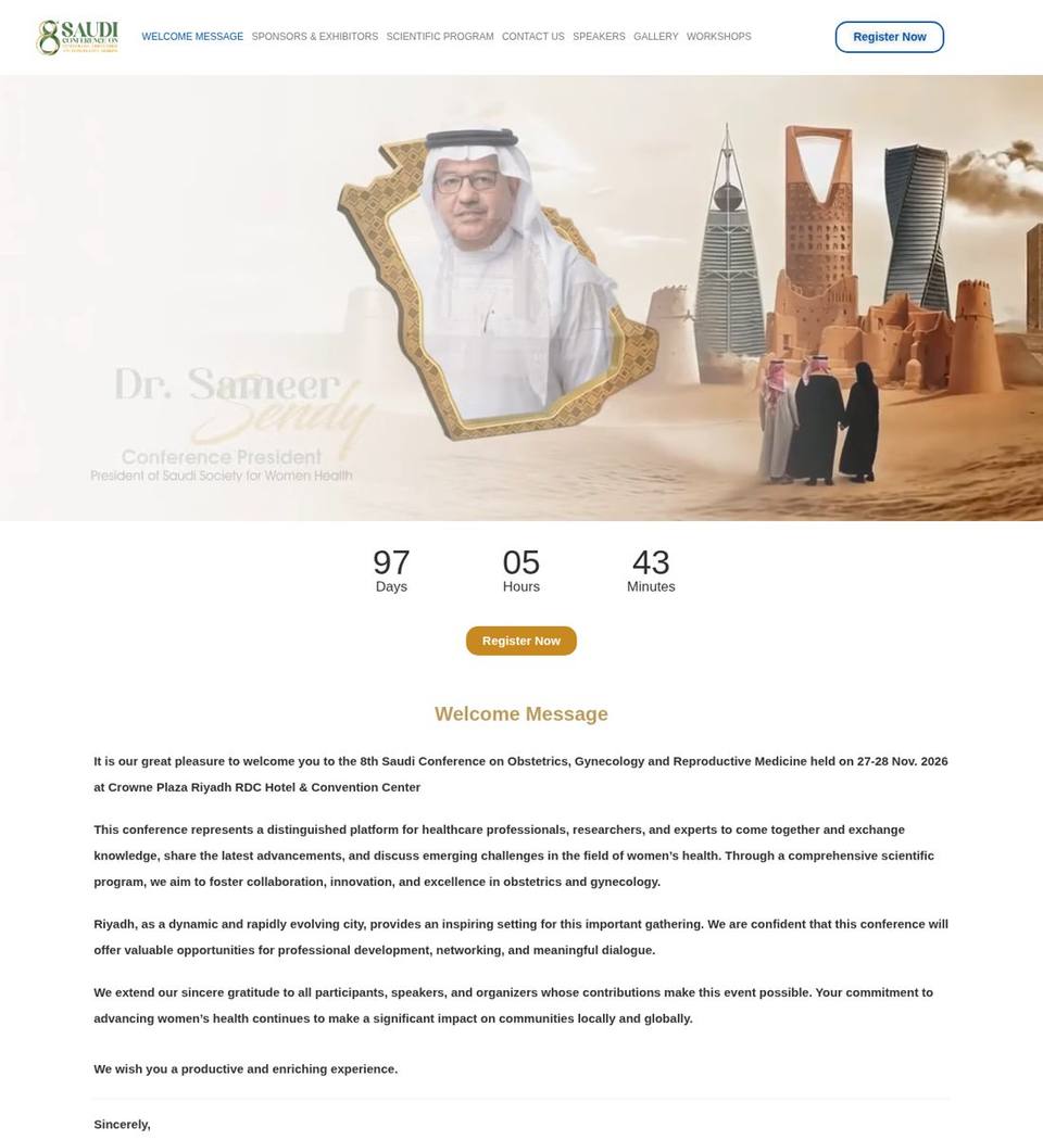 8th Saudi Conference on Obstetrics, Gynecology and Reproductive Medicine 2026