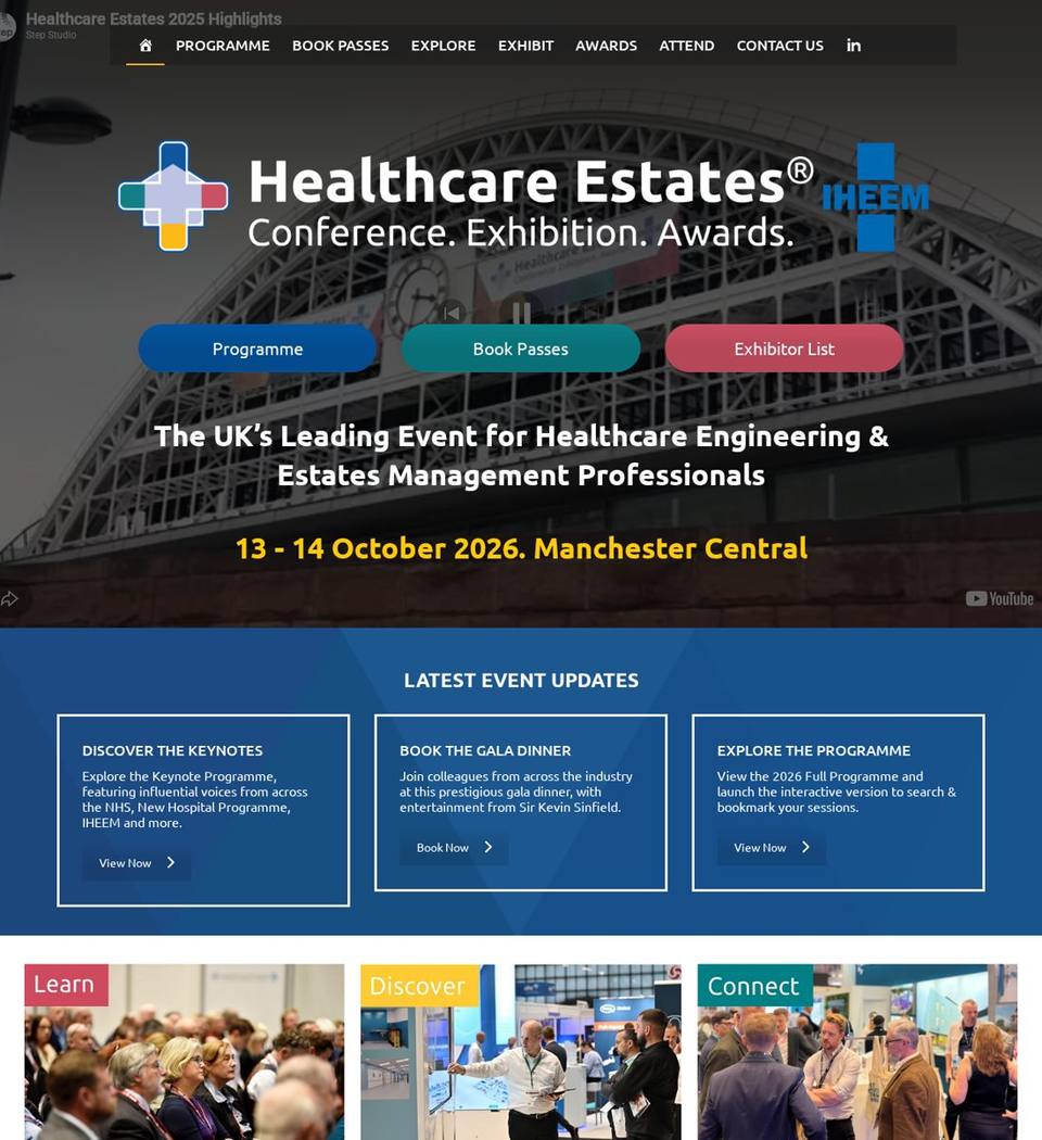 Healthcare Estates 2026 — IHEEM Annual Conference & Exhibition