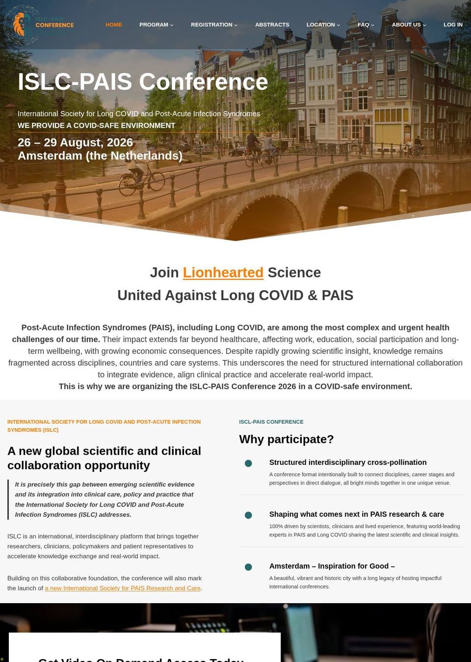 ISLC-PAIS Conference 2026 — Long COVID & Post-Acute Infection Syndromes