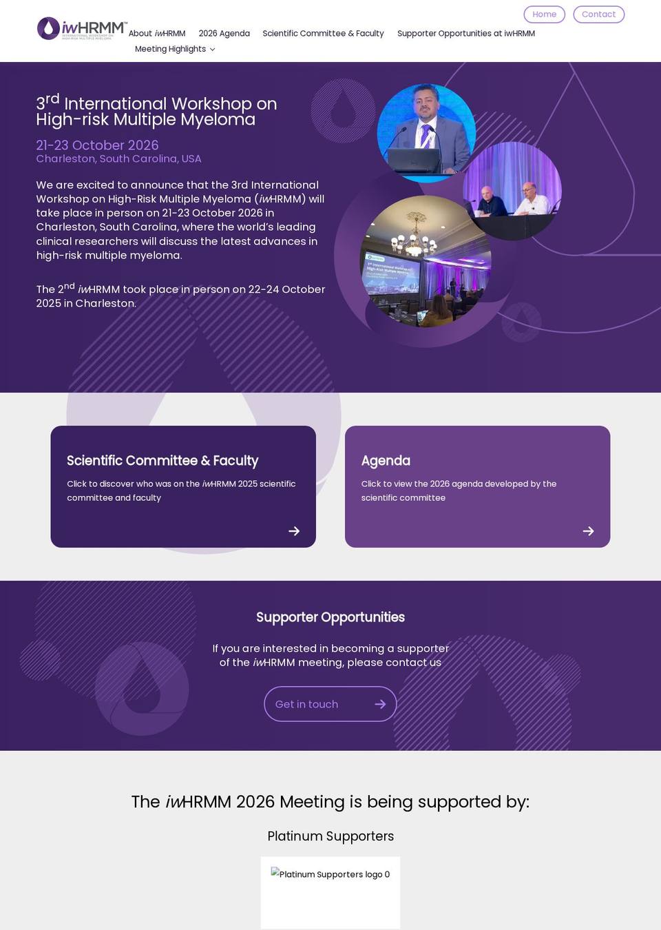 3rd International Workshop on High-Risk Multiple Myeloma (iwHRMM 2026)