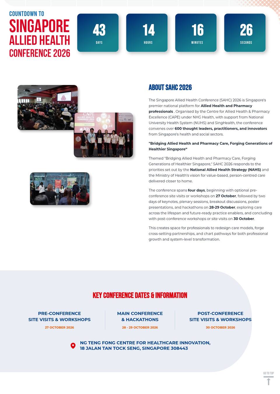 Singapore Allied Health Conference (SAHC) 2026
