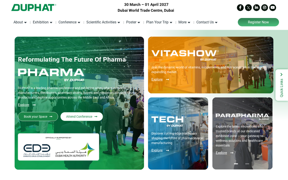 DUPHAT 2027 — 32nd Dubai International Pharmaceuticals & Technologies Conference and Exhibition