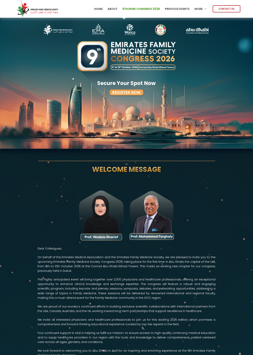 9th Emirates Family Medicine Society Congress (EFMS 2026)
