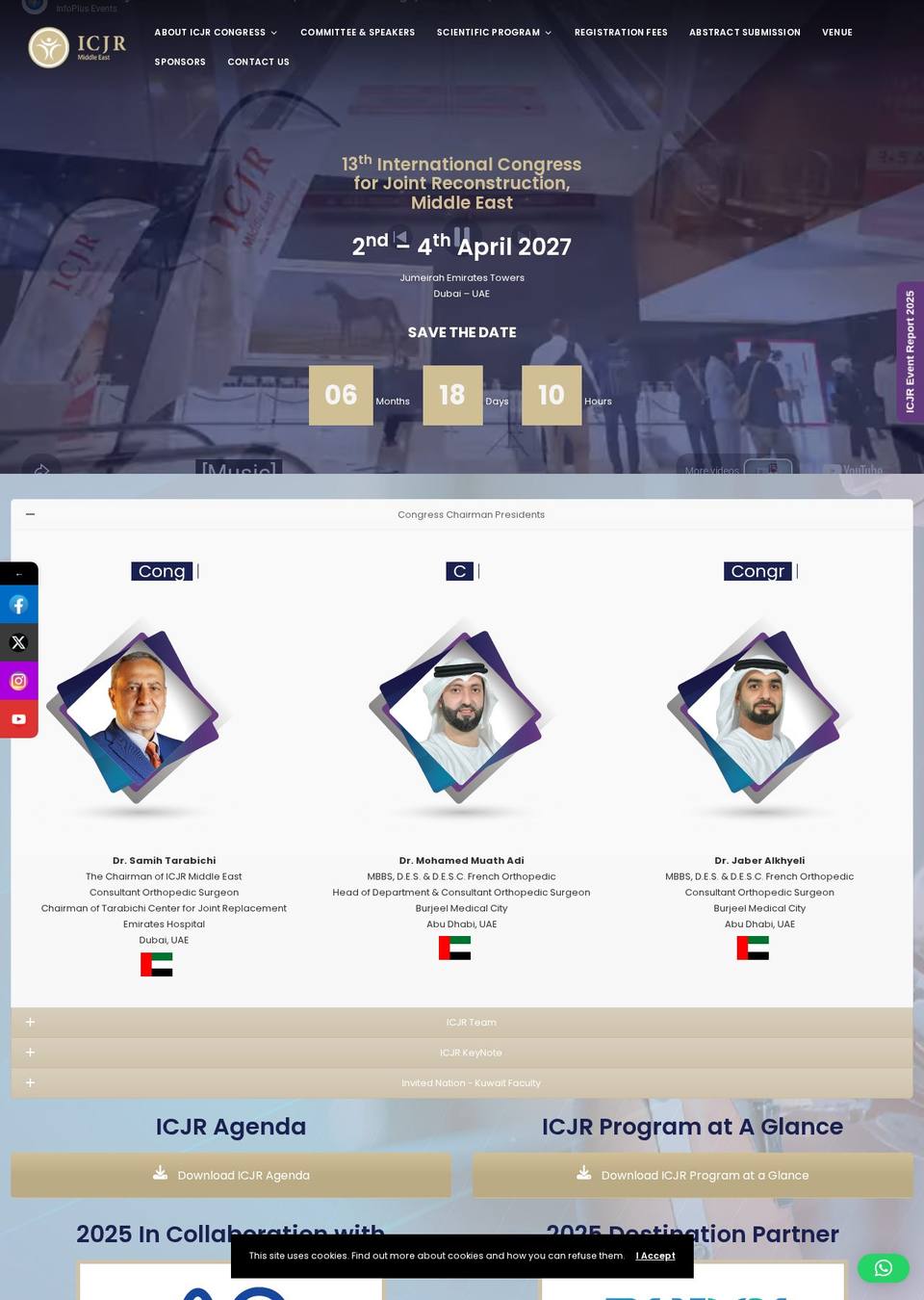 13th International Congress for Joint Reconstruction, Middle East (ICJR ME 2027)