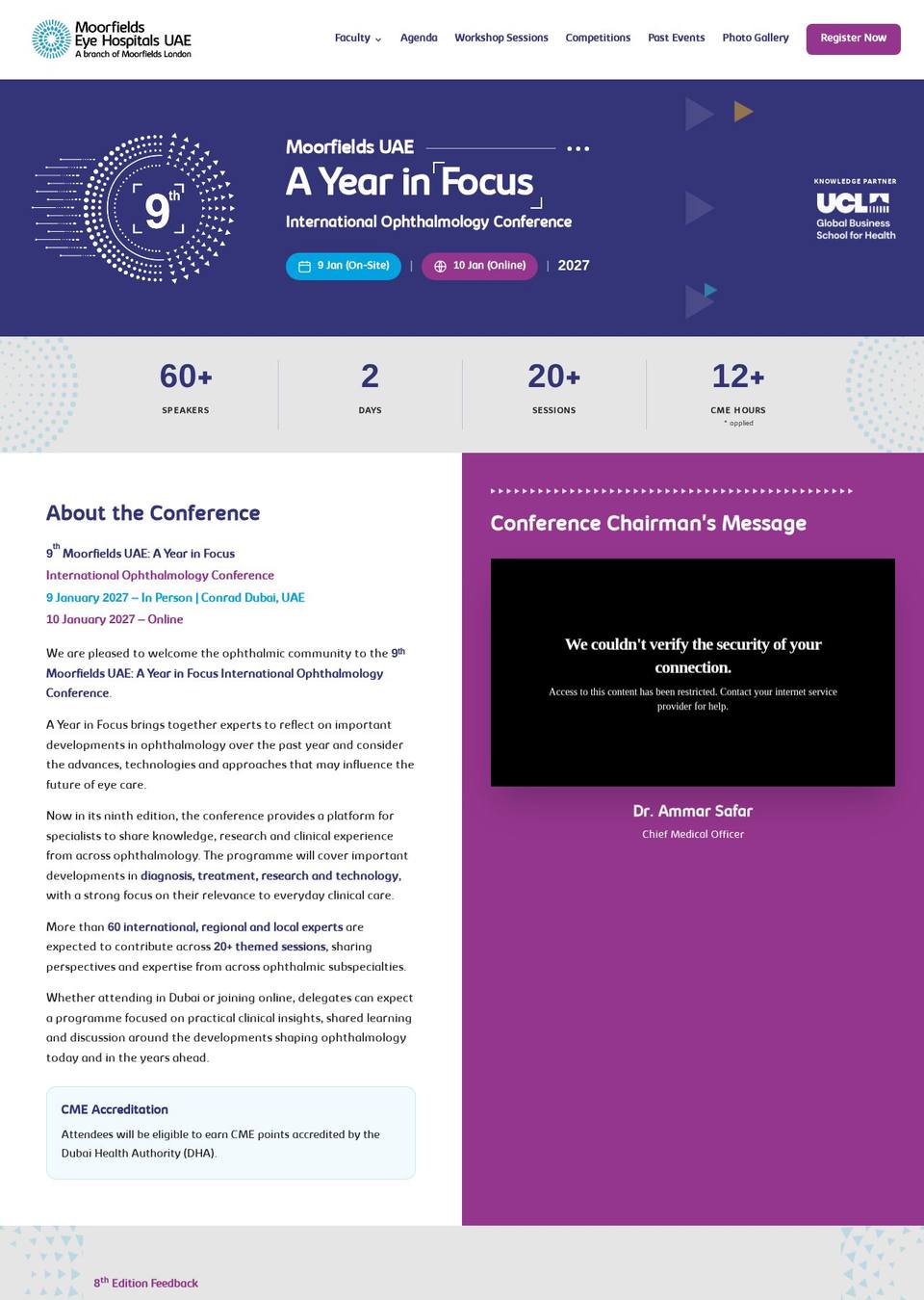 9th Moorfields UAE: A Year in Focus — International Ophthalmology Conference 2027