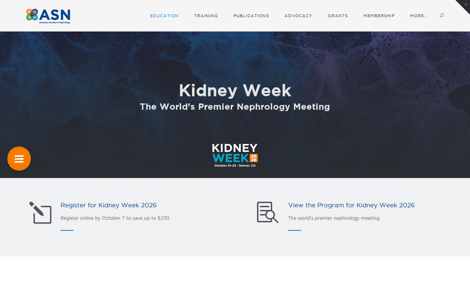 ASN Kidney Week 2026