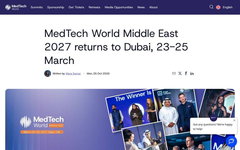 MedTech World Middle East 2027