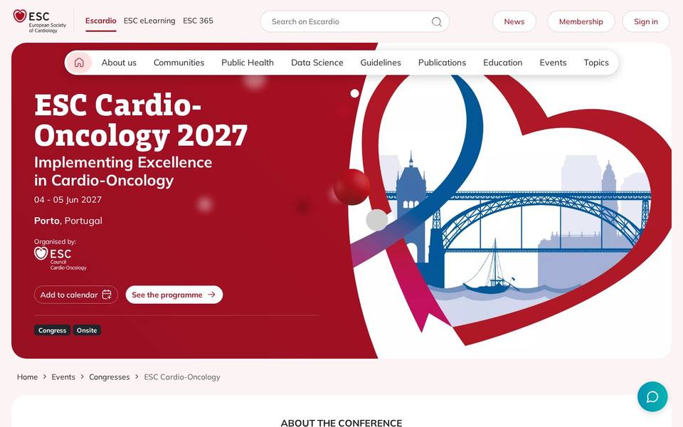 ESC Cardio-Oncology 2027