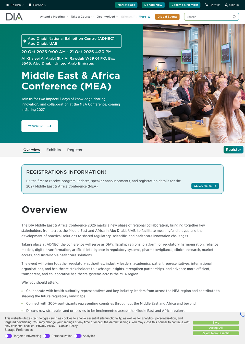 DIA Middle East & Africa Conference (MEA) 2026