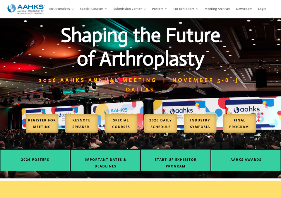2026 AAHKS Annual Meeting — American Association of Hip and Knee Surgeons