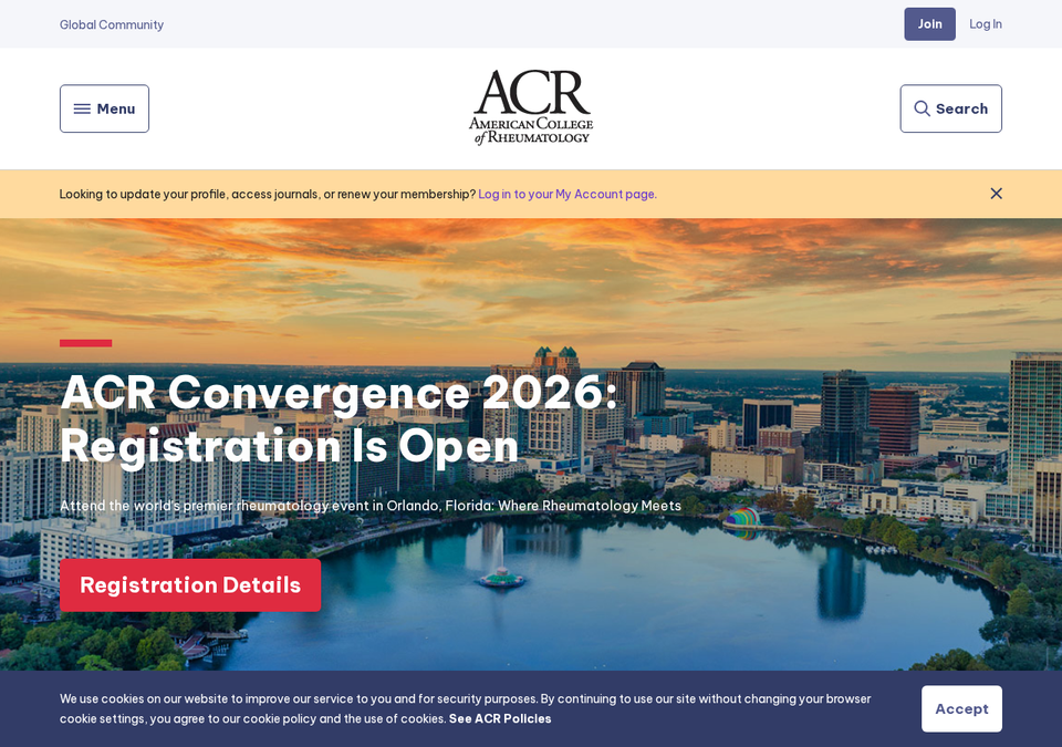 ACR Convergence 2026 — American College of Rheumatology