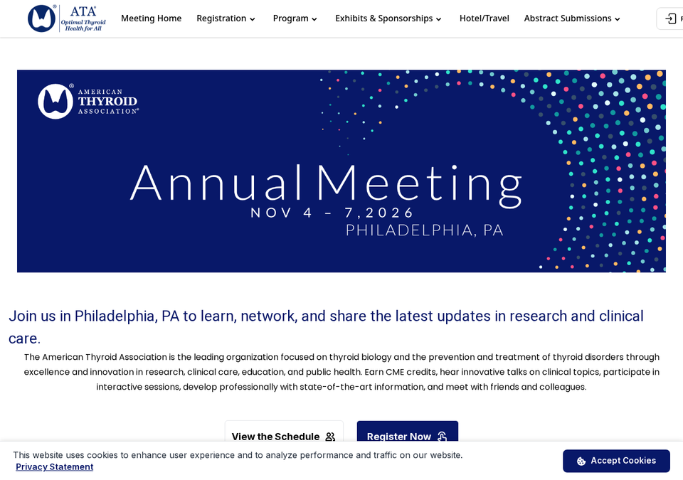 2026 ATA Annual Meeting — American Thyroid Association