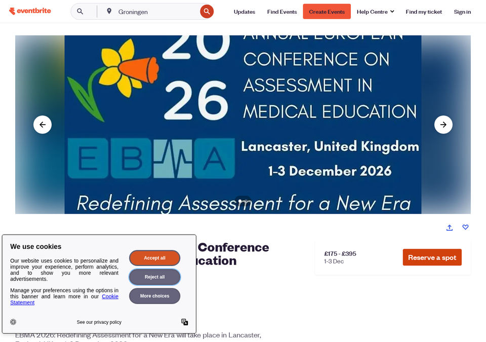 EBMA 2026 — Annual European Conference on Assessment in Medical Education