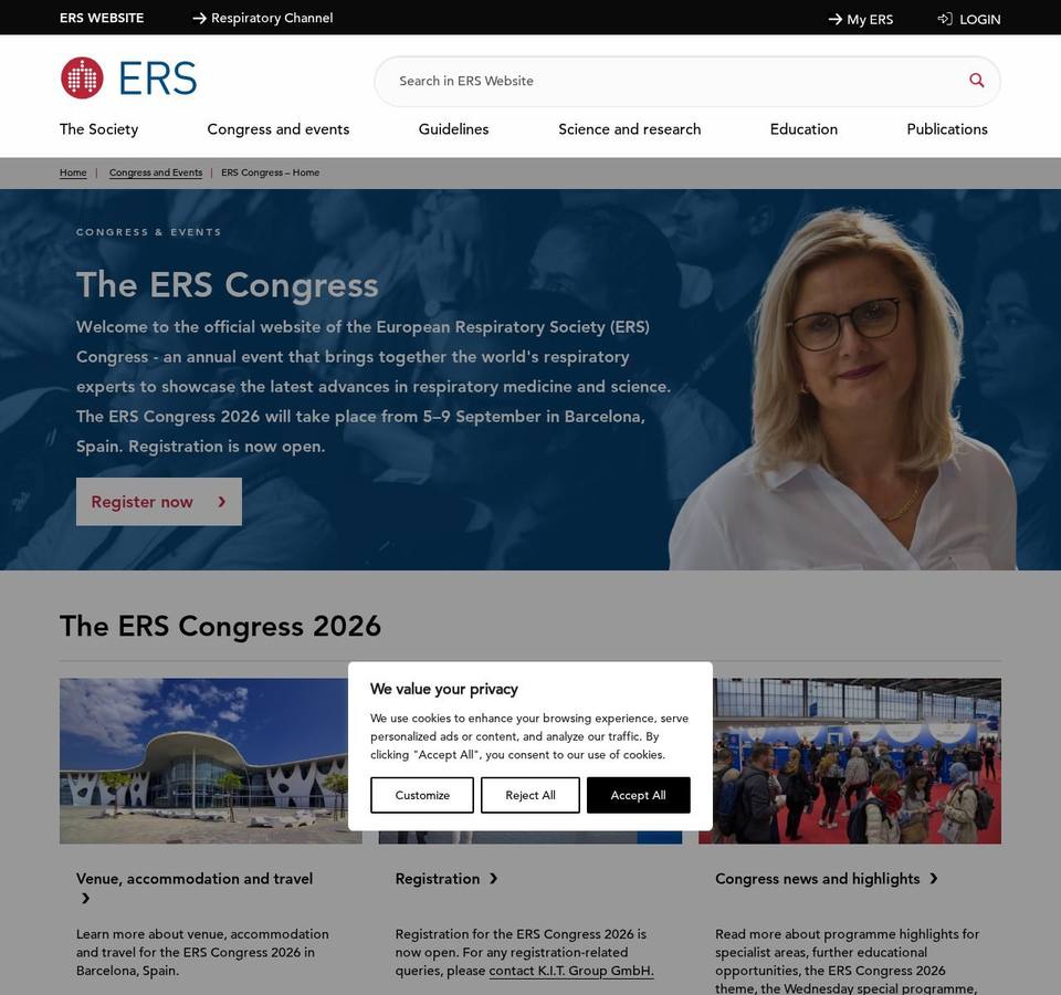 ERS Congress 2026 — European Respiratory Society International Congress (Barcelona)