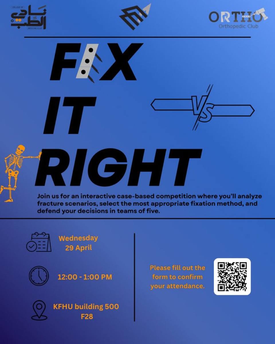 Fix It Right — Orthopedic Case-Based Competition