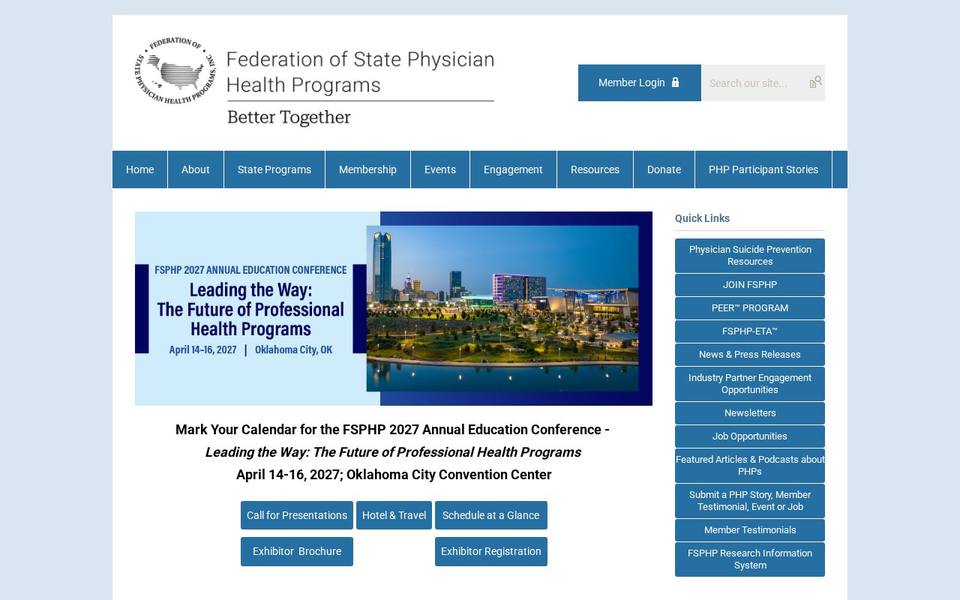 FSPHP 2027 Annual Education Conference — Leading the Way: The Future of Professional Health Programs