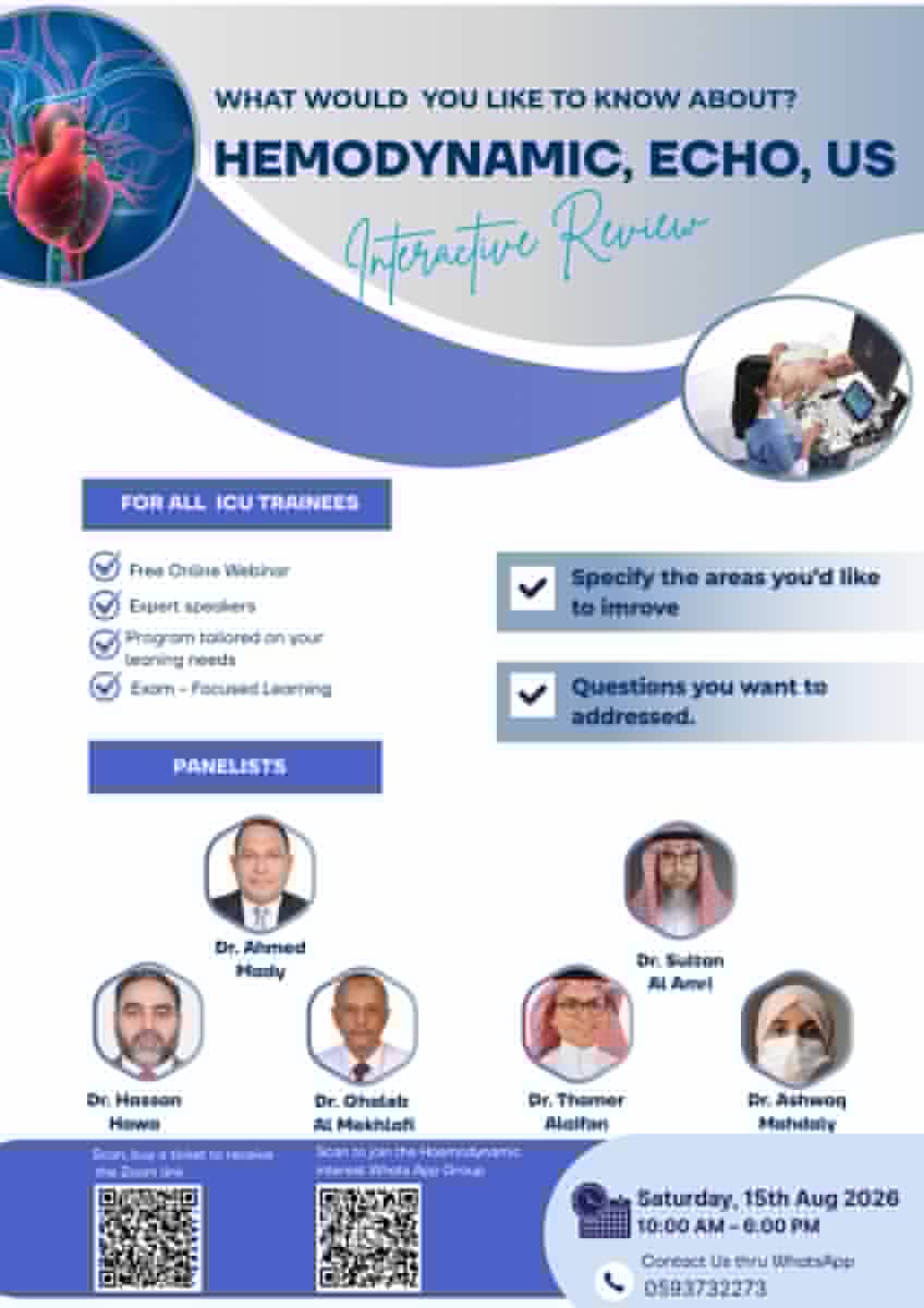 Hemodynamic, Echo & US — Interactive Review for ICU Trainees