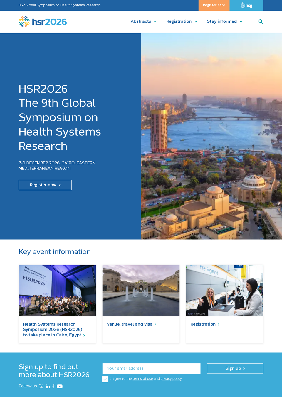 HSR2026 — The 9th Global Symposium on Health Systems Research: Future-Focused Health Systems in a Changing World