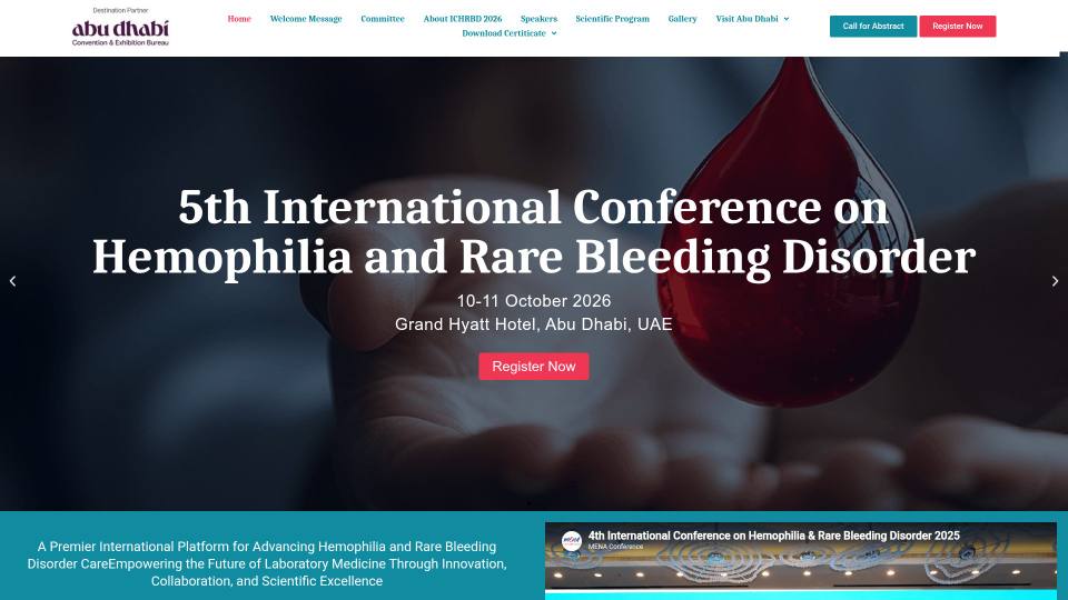 5th International Conference on Hemophilia and Rare Bleeding Disorders 2026