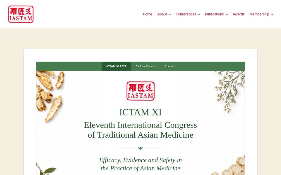 ICTAM XI — 11th International Congress on Traditional Asian Medicine