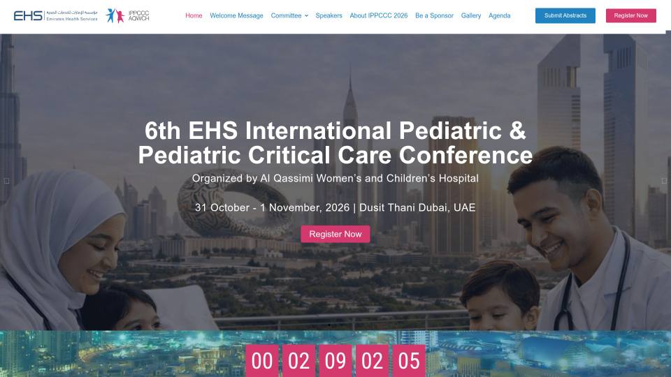 6th EHS International Pediatric & Pediatric Critical Care Conference (IPPCCC)