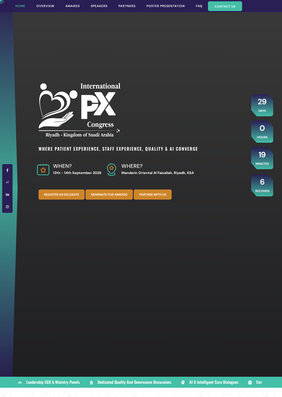 International Patient Experience Congress (IPXC) Riyadh 2026