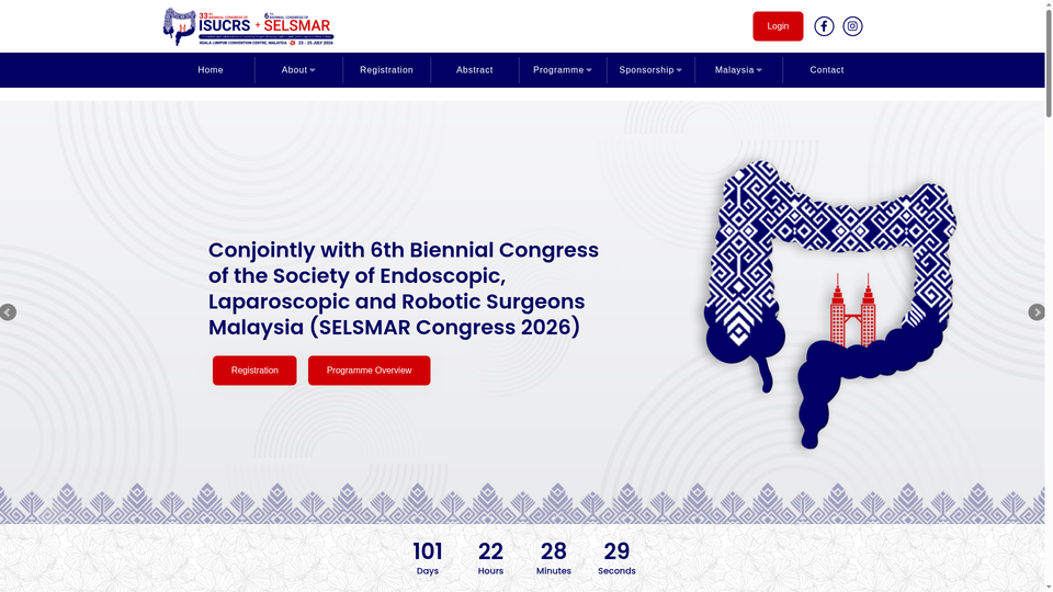 33rd Biennial Congress of ISUCRS 2026 / SELSMAR 2026