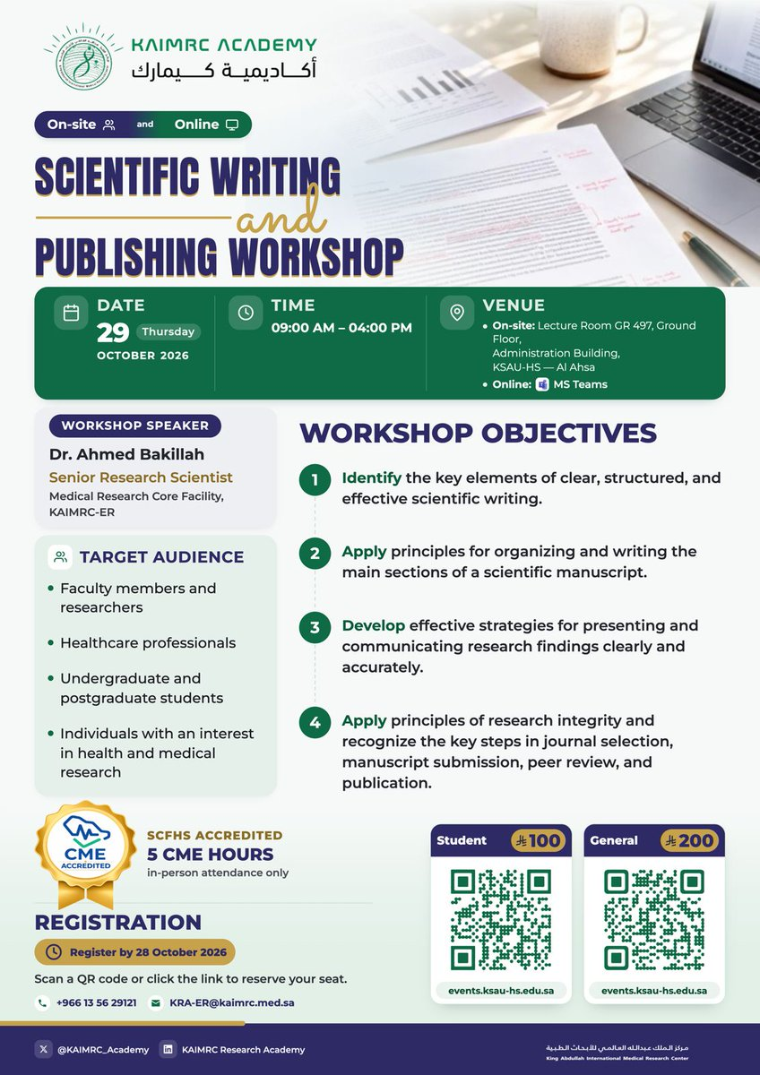 Scientific Writing and Publishing Workshop
