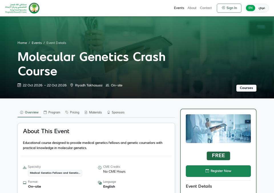Molecular Genetics Crash Course 2026