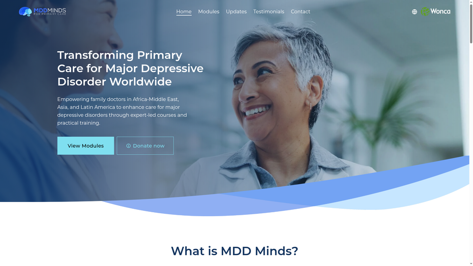 MDD Minds for Primary Care – Online Course