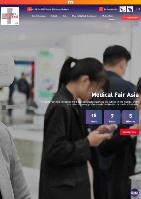 Medical Fair Asia 2026 — 16th International Exhibition on Hospital, Diagnostic, Pharmaceutical, Medical & Rehabilitation Equipment & Supplies