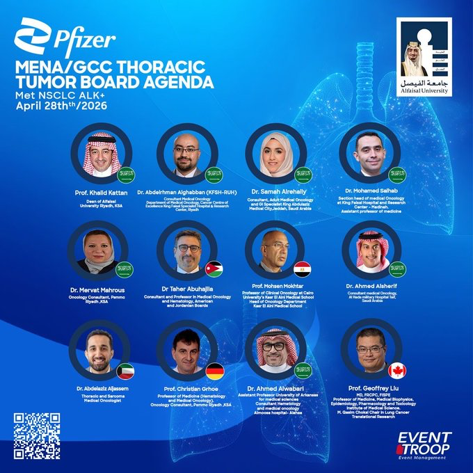MENA/GCC Thoracic Tumor Board — Met NSCLC ALK+ (2026)