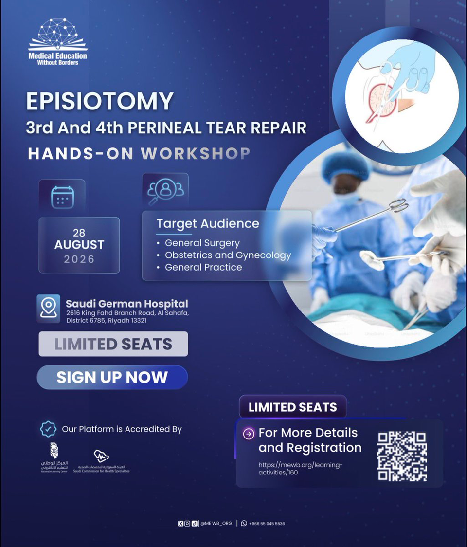 Episiotomy & 3rd and 4th Perineal Tear Repair — Hands-On Workshop