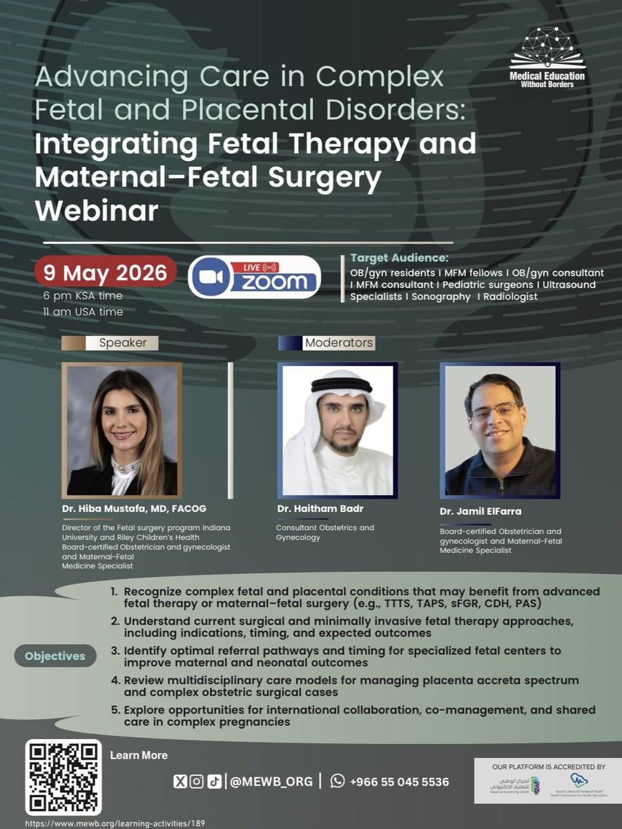Advancing Care in Complex Fetal and Placental Disorders: Integrating Fetal Therapy and Maternal–Fetal Surgery Webinar