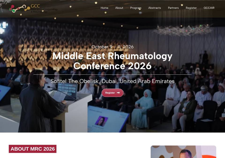 MRC 2026 — 5th Middle East Rheumatology Conference