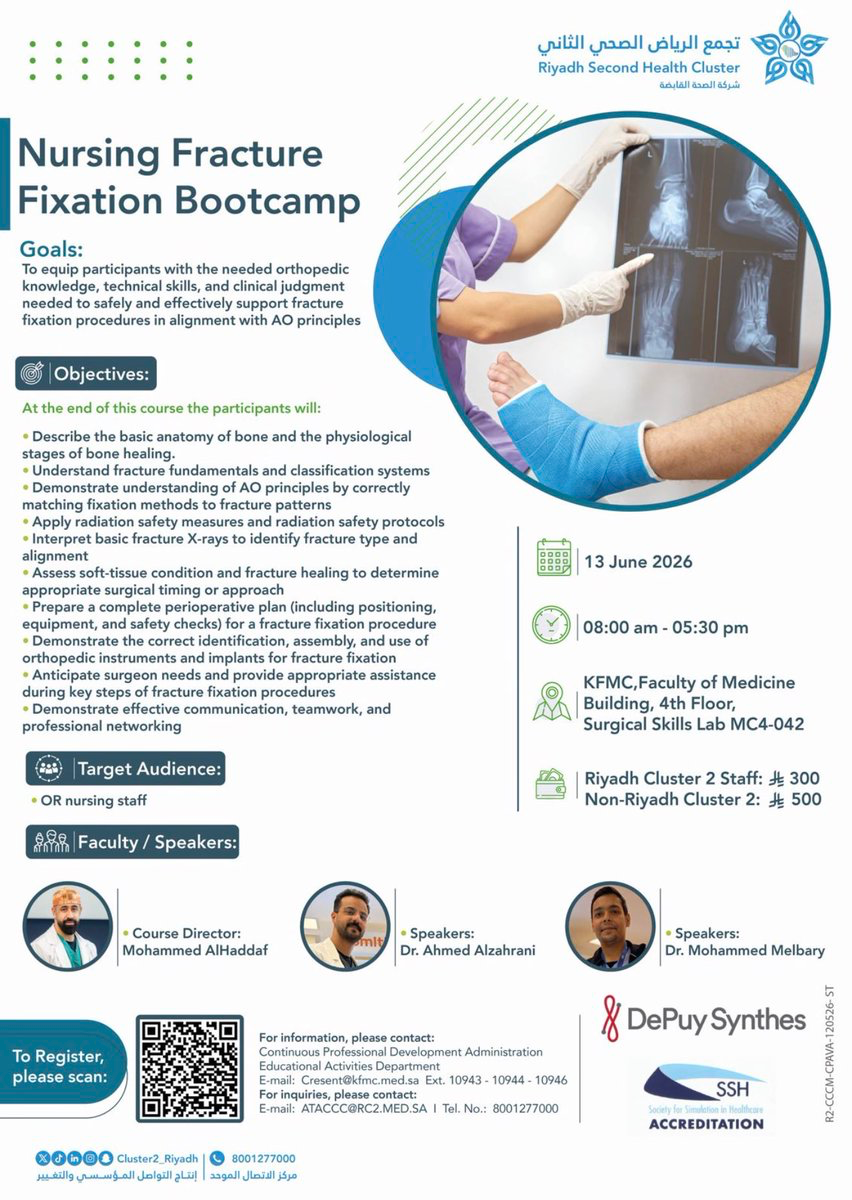 Nursing Fracture Fixation Bootcamp — KFMC Riyadh