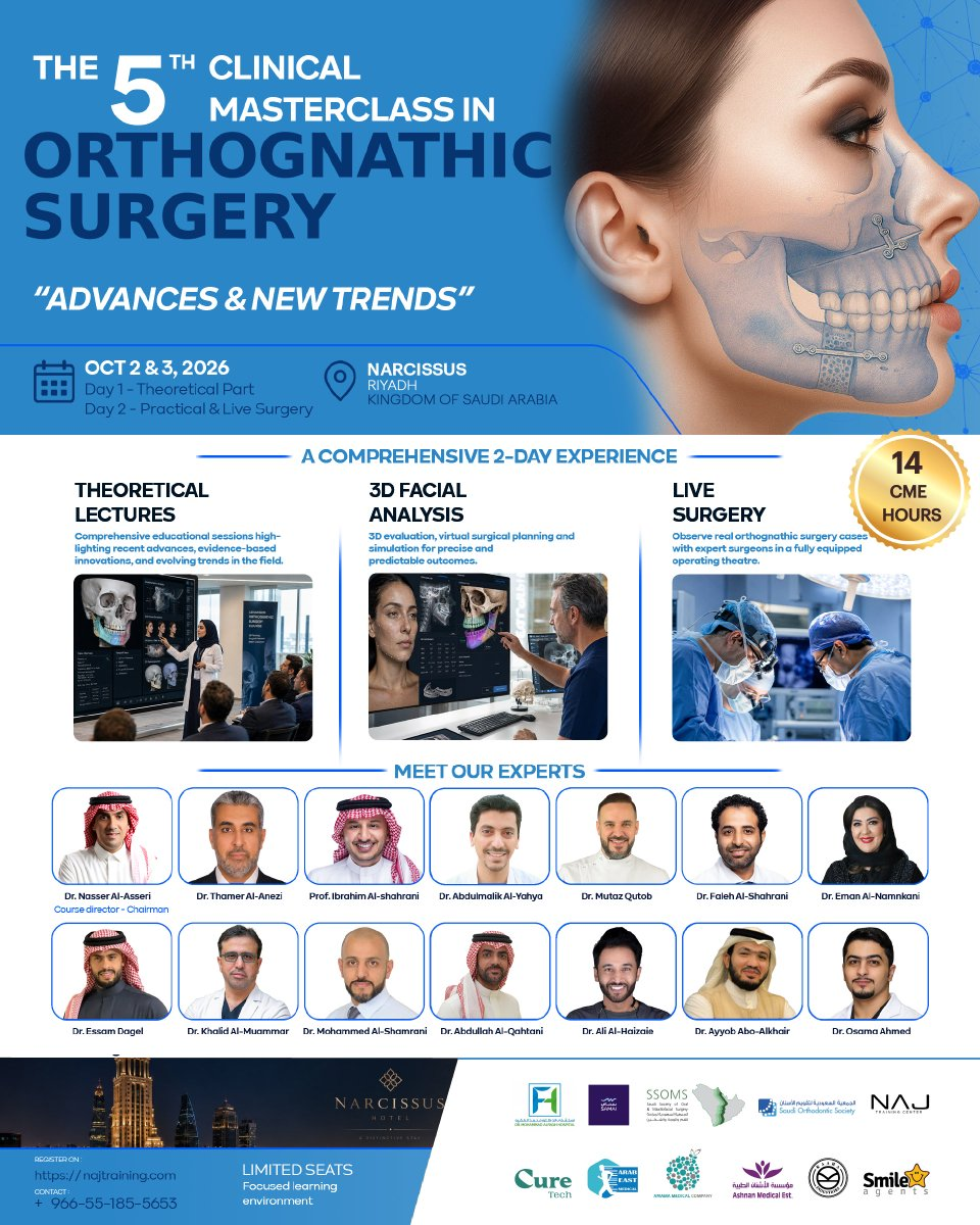 The 5th Clinical Masterclass in Orthognathic Surgery — Advances & New Trends