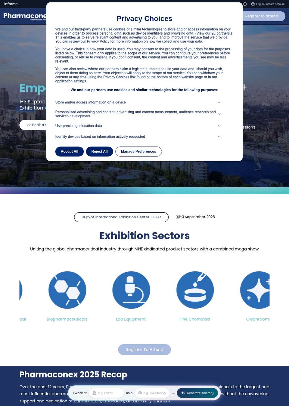 Pharmaconex 2026 — 13th Pharmaceutical Manufacturing Exhibition & Conference