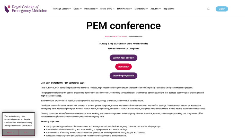 RCEM PEM Conference 2026