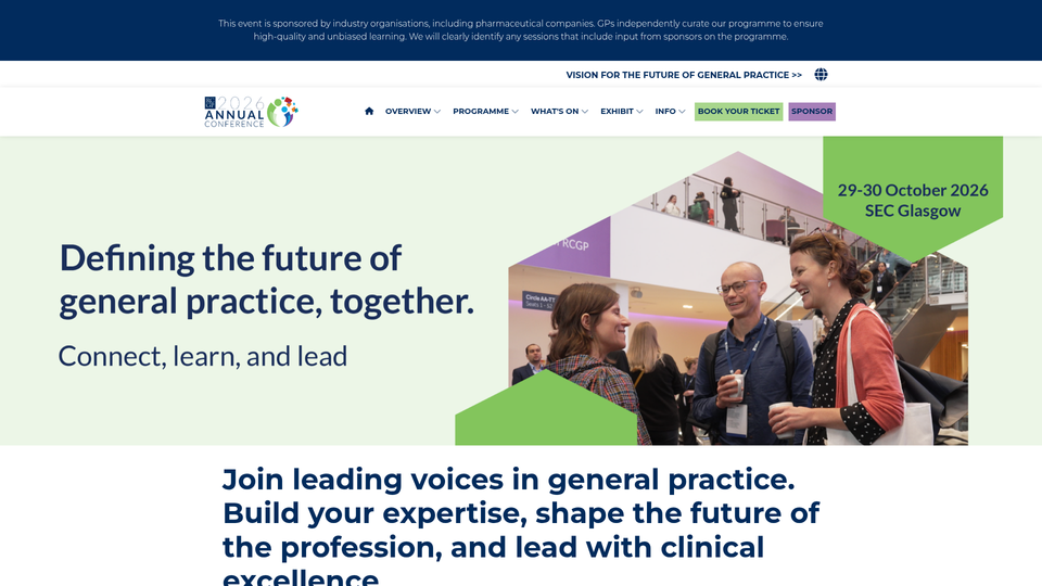 RCGP Annual Conference and Exhibition 2026
