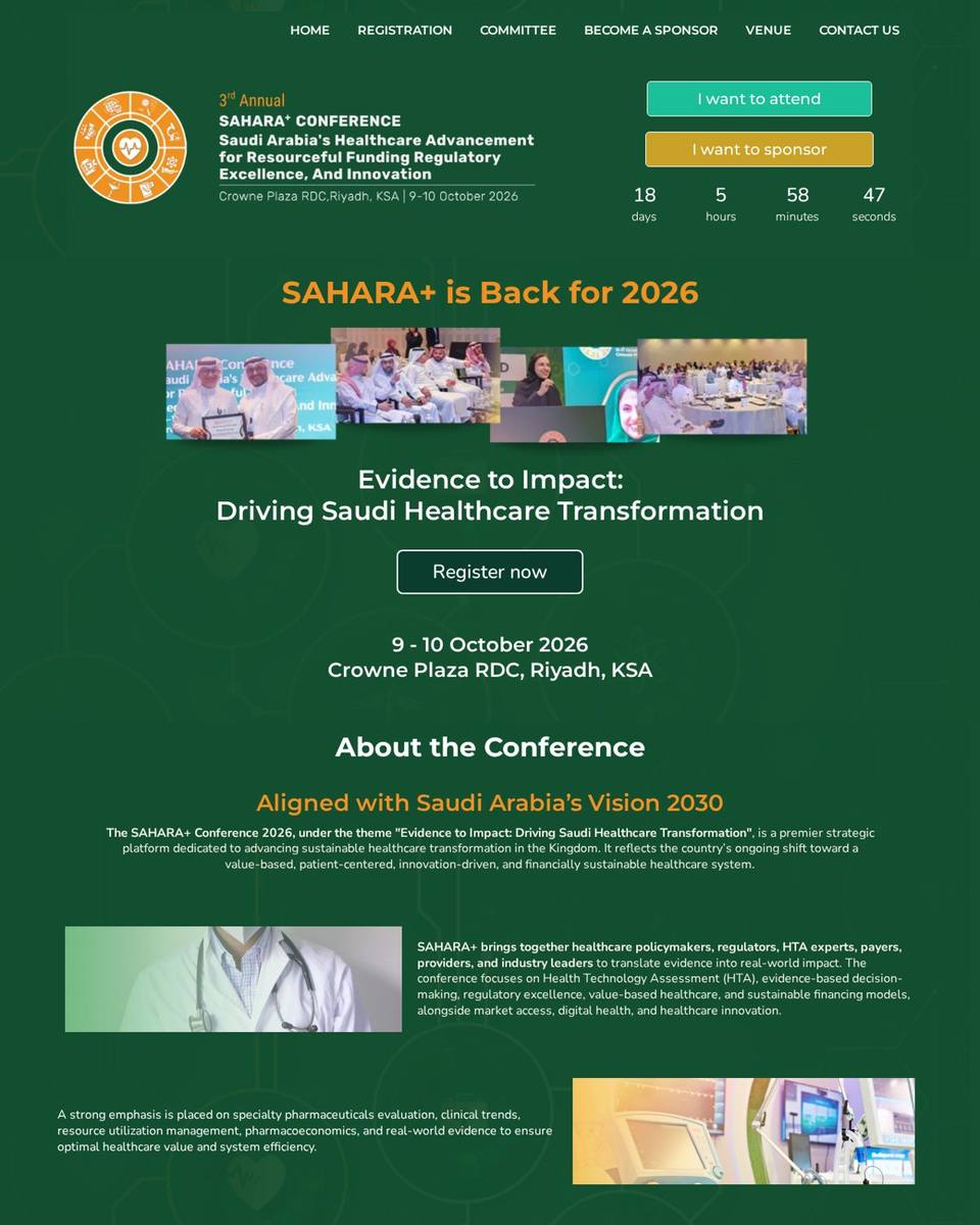 SAHARA+ Conference 2026 — Evidence to Impact